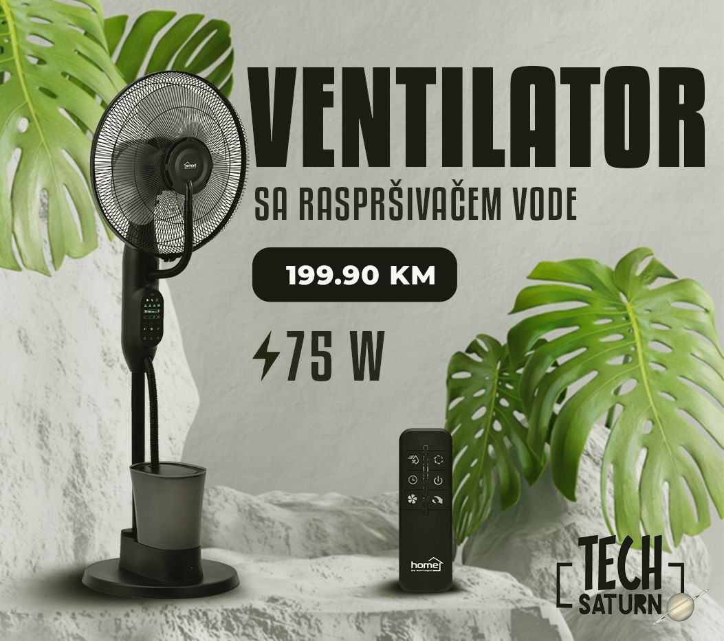 Ventilator sa raspršivačem vode