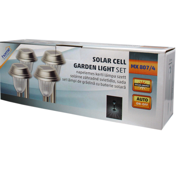 Solarni set vrtnih LED lampi – 4 komada