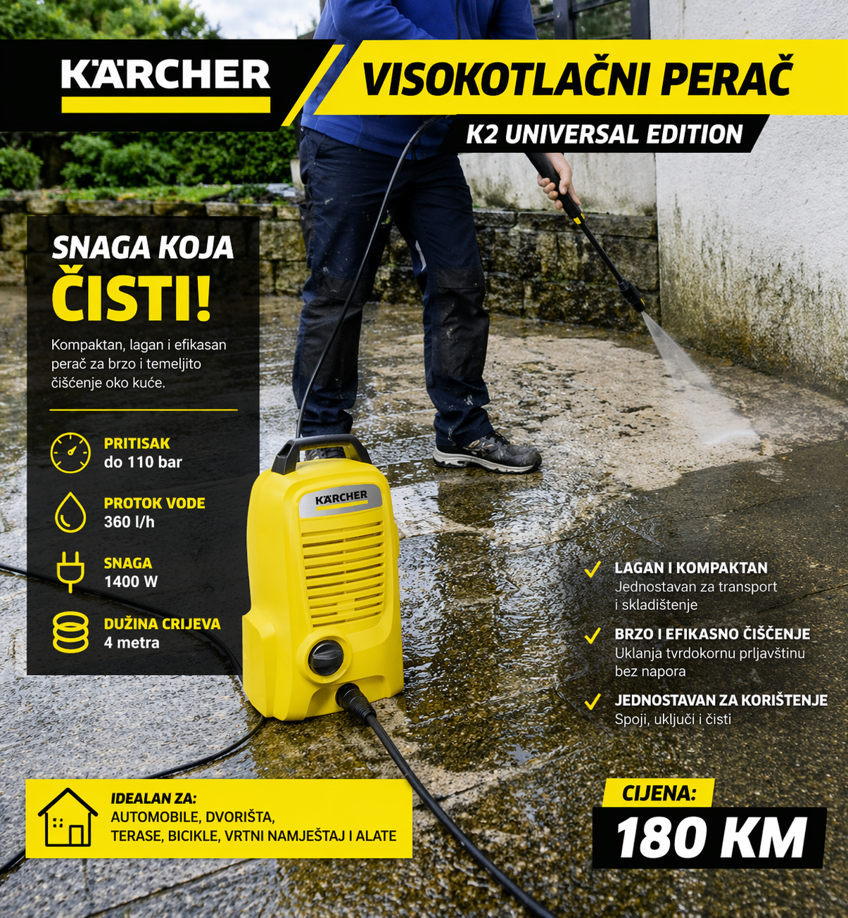 Visokotlačni perač Kärcher K2