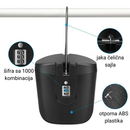 BEACHBOX Prenosni sef za plažu sa pin bravom